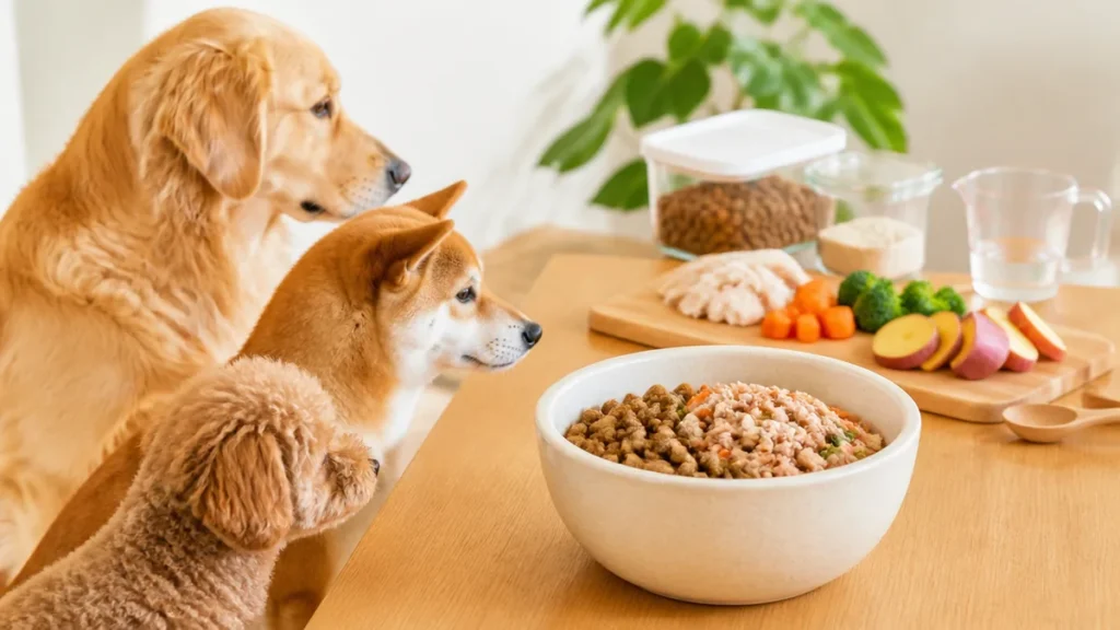 犬の食器はどれを選ぶ？4素材の違いと、高さは「口の高さ〜10cmほど下」が目安な理由のアイキャッチ画像