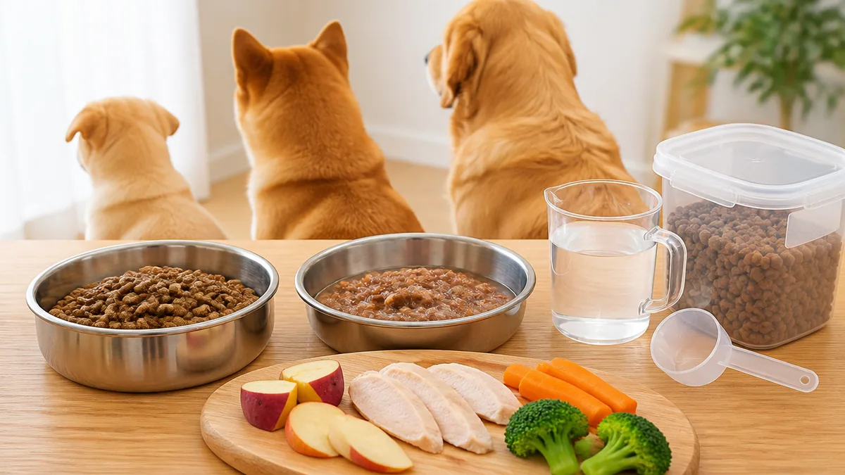 ドライフードの子犬ほどよく飲む?食事の水分と飲水量の関係の解説画像