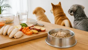 犬のささみレシピ簡単4品｜脂質0.8gでも生はNGな理由と1日20%以内の量のアイキャッチ画像