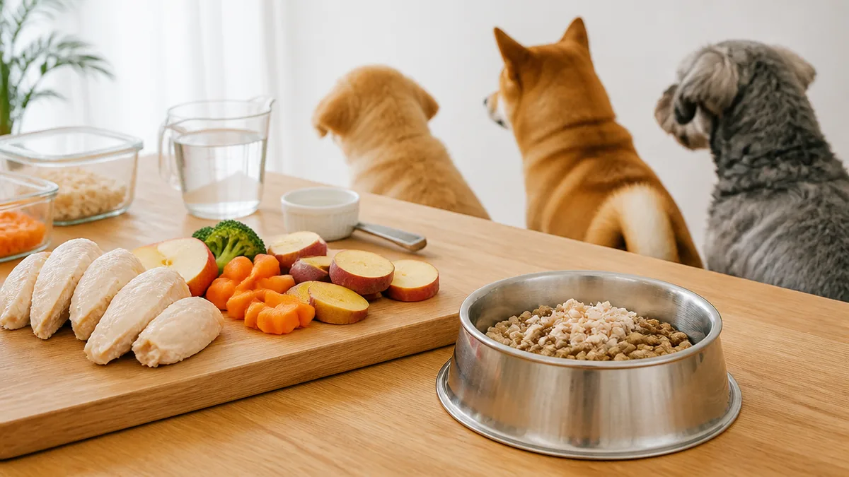 犬のささみレシピ簡単4品｜脂質0.8gでも生はNGな理由と1日20%以内の量のアイキャッチ画像