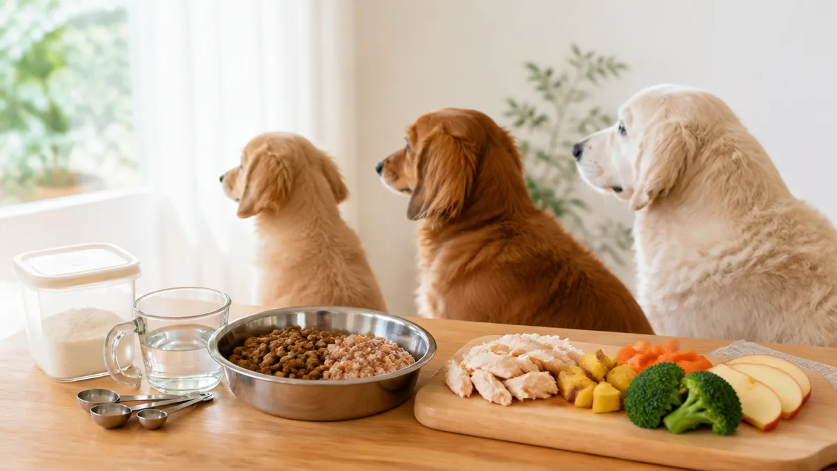 犬にパンケーキはあげていい？市販ミックスを避けたい理由と米粉で作る1日20%以内の量のアイキャッチ画像