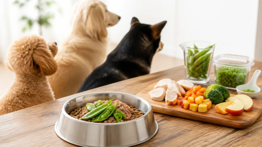 スナップエンドウ犬にあげても大丈夫？生はNGの理由と1さや約2kcalの量の目安のアイキャッチ画像