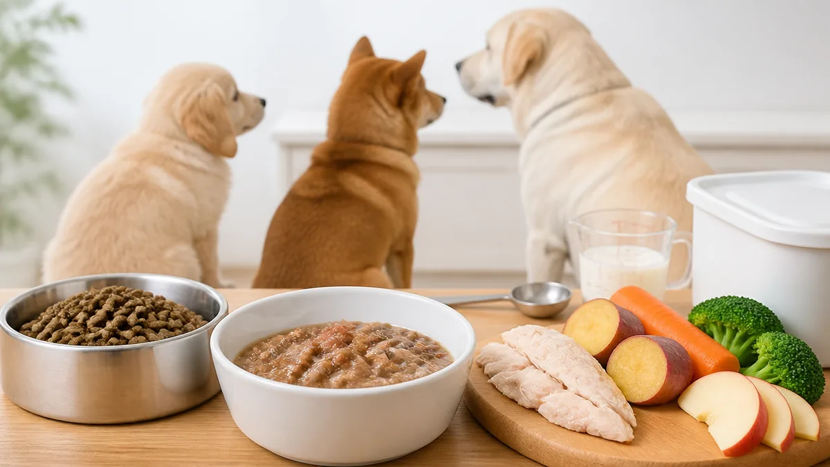 パッケージのどこを見れば「子犬の主食」と判断できる?の解説画像