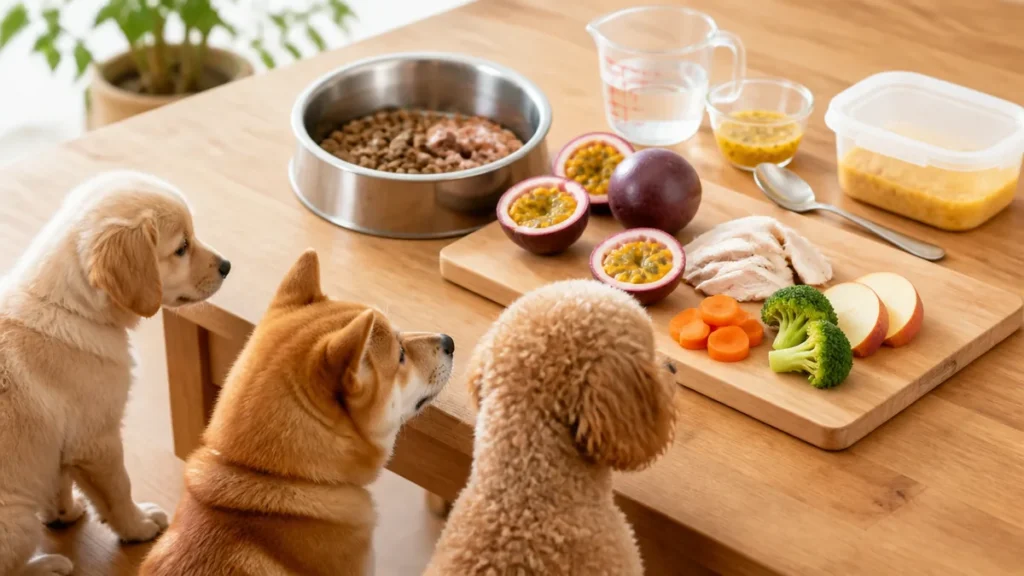 パッションフルーツ犬にあげていい？果肉は少量OKでも皮と種を外す理由と1日10%の量のアイキャッチ画像