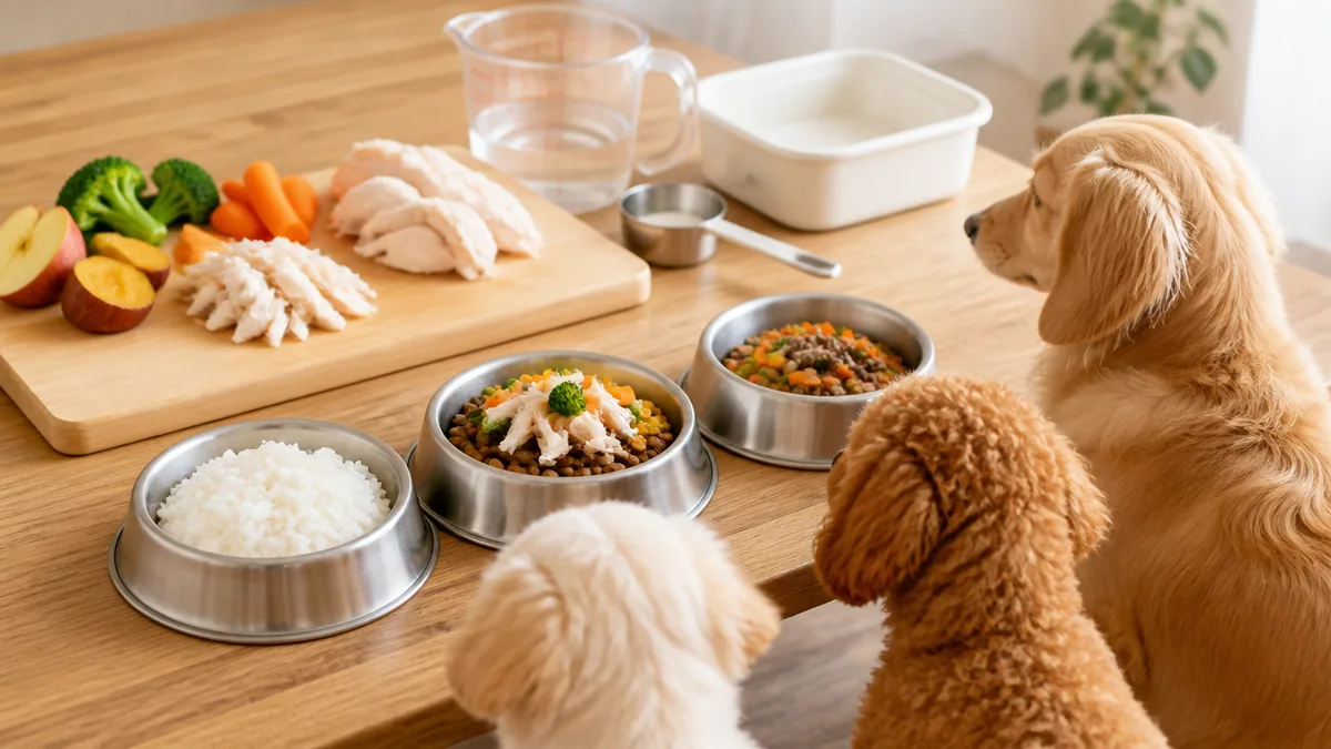 芯を残さないのがコツ|犬用ご飯の炊き方と冷まし方の解説画像