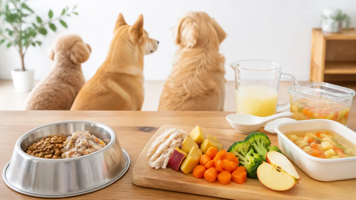 そもそも野菜スープは犬のごはんの「何」を補うもの？の解説画像
