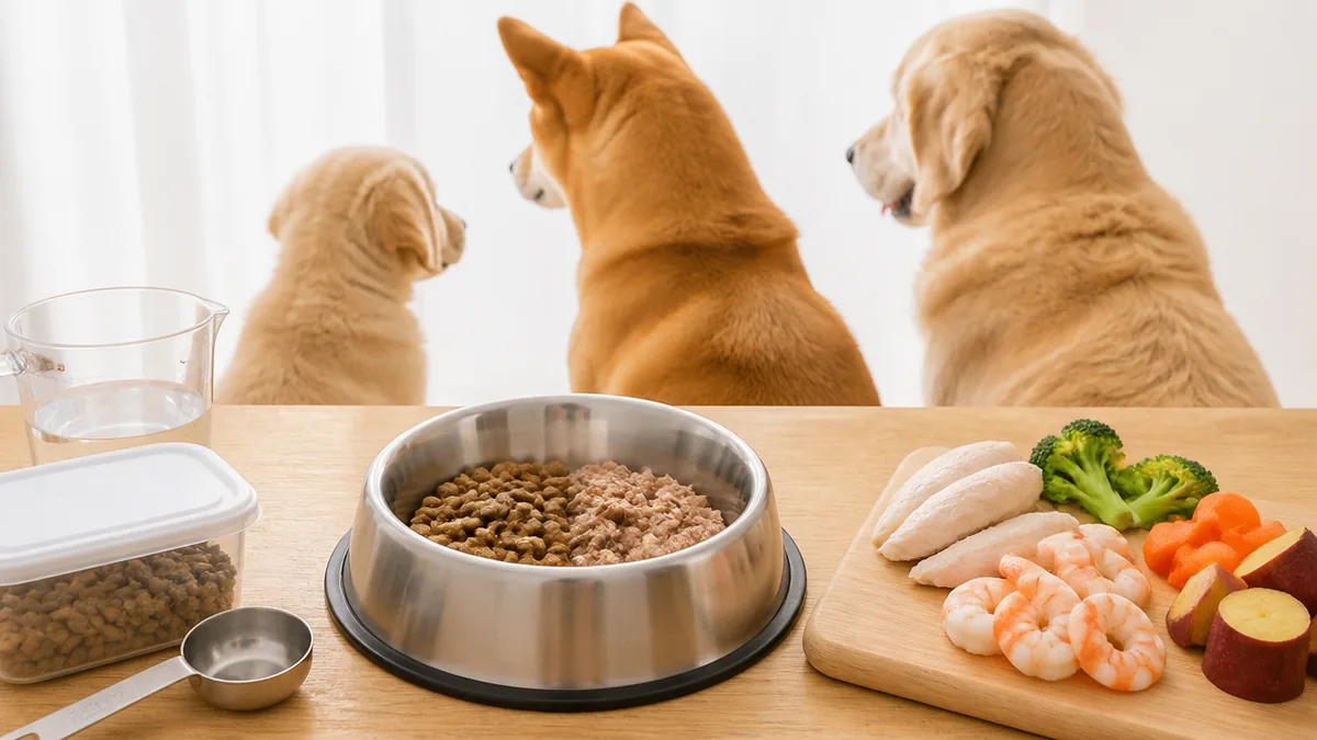 犬にえびはOK？生はNGな理由と殻・尾の処理、加熱してもアレルギーは消えない話のアイキャッチ画像
