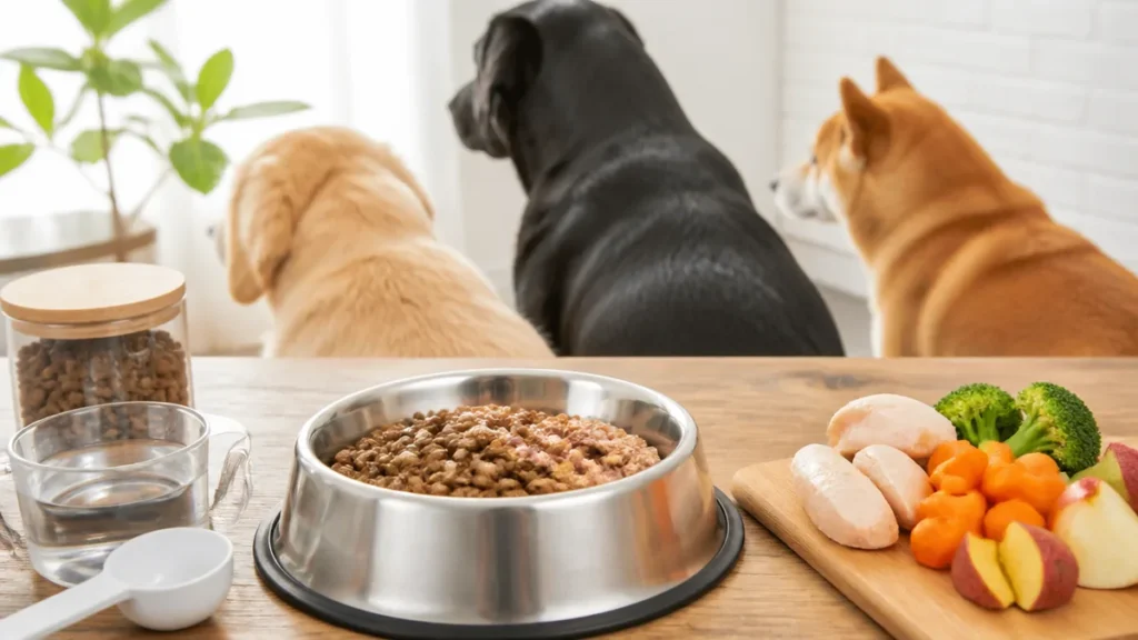 犬フードボウルは高ければいい？大型犬は床置きが基本とされる理由と3素材の違いのアイキャッチ画像