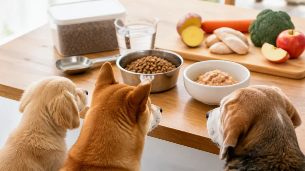 犬ドッグフードの選び方は袋の裏で決まる？表示5項目と総合栄養食・開封後1か月の基準のアイキャッチ画像
