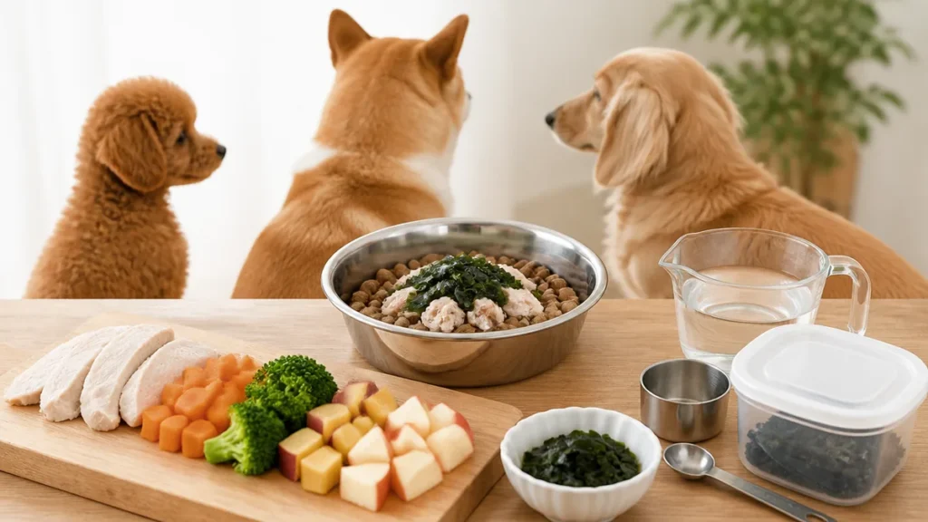 犬わかめは与えていい？乾燥はNGの理由とナトリウム6600mg→290mgの差のアイキャッチ画像