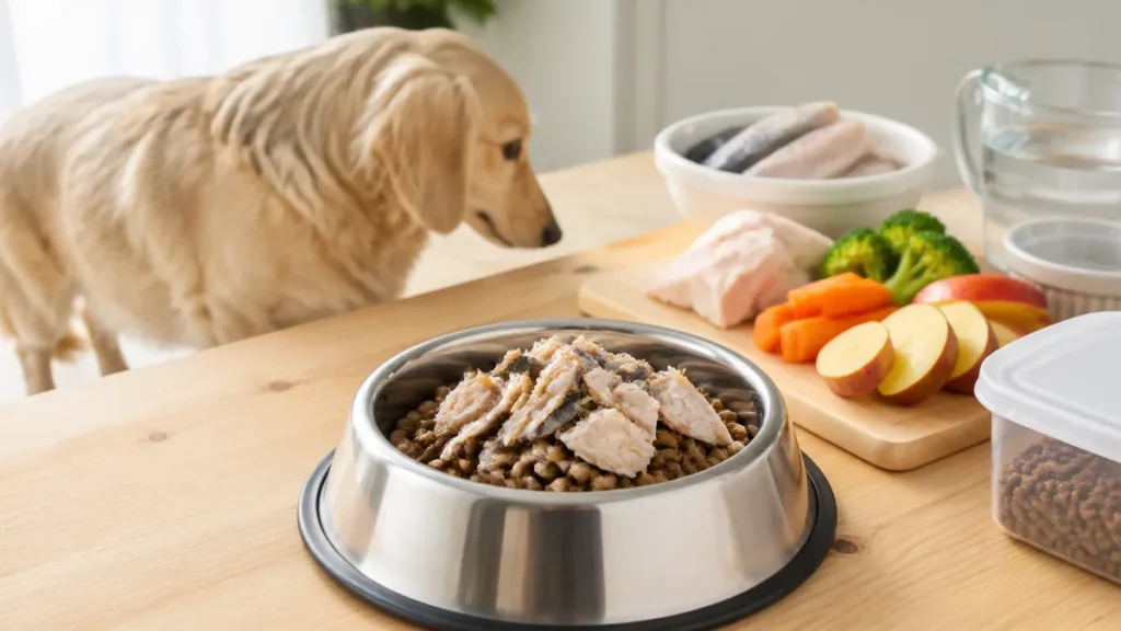 犬秋刀魚はあげていい？生NGの理由と食塩0.4g→3.6gの差、骨と内臓の外し方のアイキャッチ画像