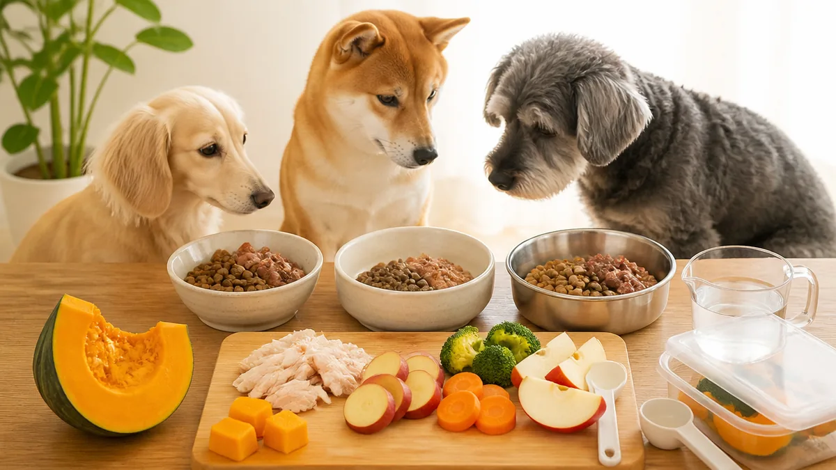 犬にかぼちゃは加熱して少量が正解?4kg未満は25gまでの目安と皮・種・カリウムの注意点のアイキャッチ画像