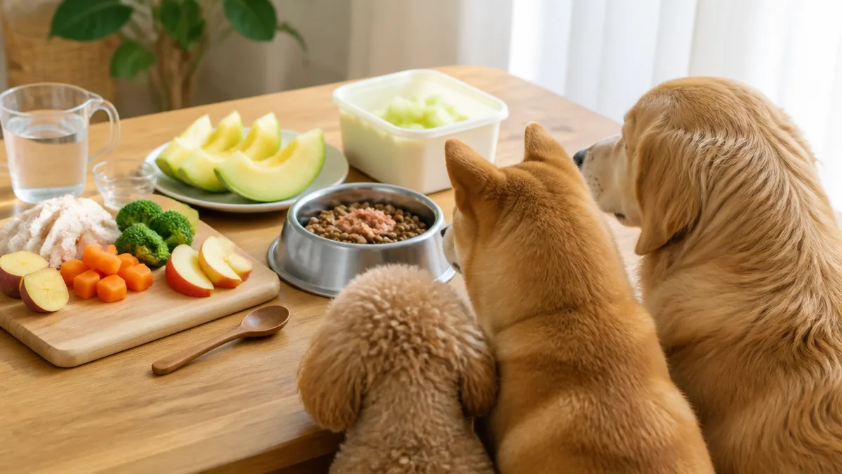 犬はメロンを食べられる?果肉はOK・皮と種は外すのが基本の解説画像