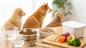 犬ご飯の基本は「総合栄養食＋水」？回数を分ける理由と開封後約1か月の保存目安のアイキャッチ画像