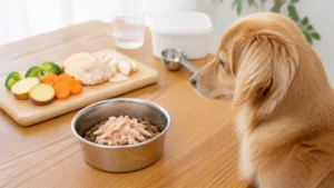 鮭犬にあげていい？生NGの理由と塩ざけ食塩1.8gの落とし穴、焼き方・量の目安のアイキャッチ画像