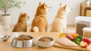 柴犬ドッグフードは「柴犬用」でなくていい？袋の裏の5項目と10か月の切り替え目安のアイキャッチ画像