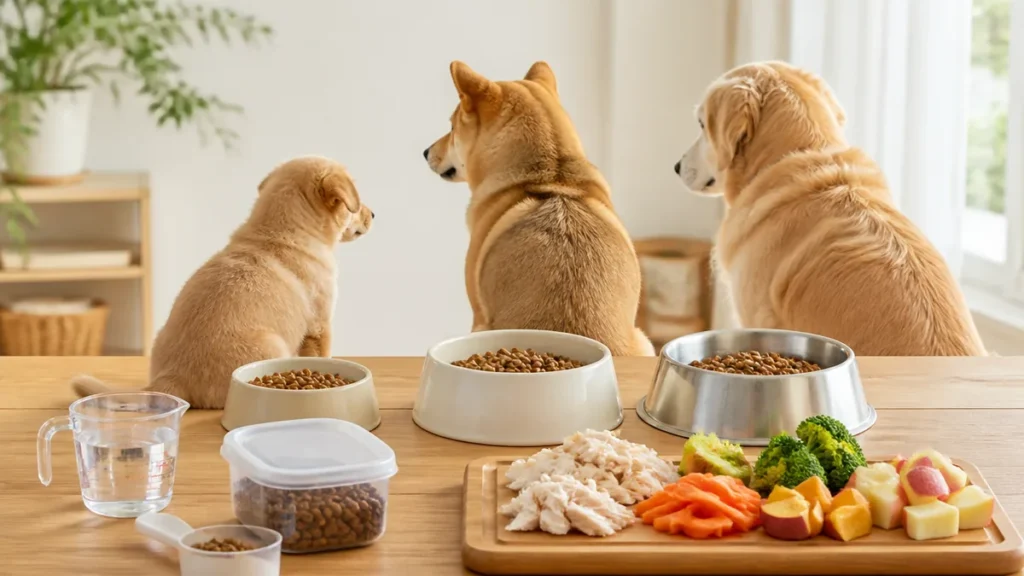 犬のエサの時間は何時が正解？時刻より「一貫性」と食前後1時間の休憩が大事な理由のアイキャッチ画像